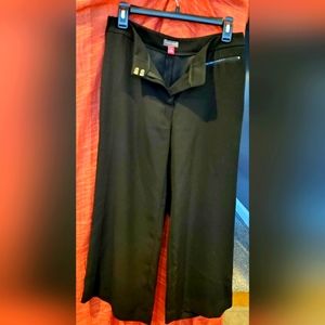 Vince Camuto Cropped Wide Leg Pants Size 2 Black